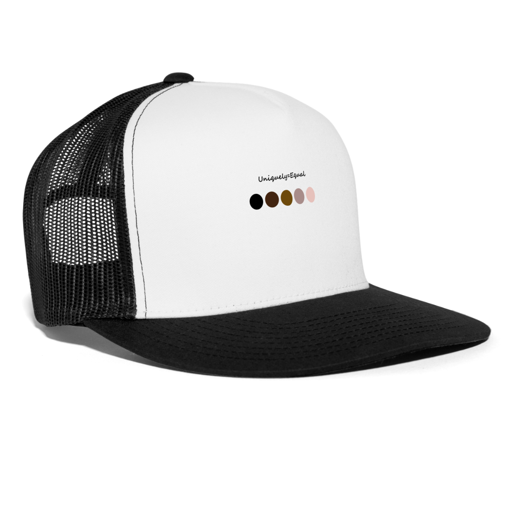 Uniquely Equal Hat - white/black