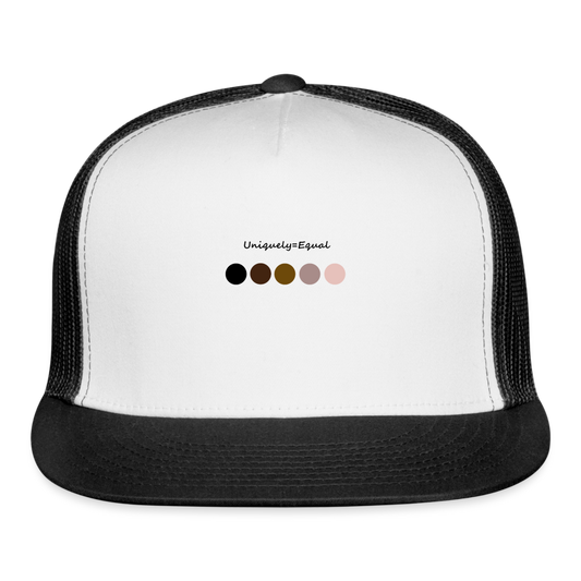 Uniquely Equal Hat - white/black