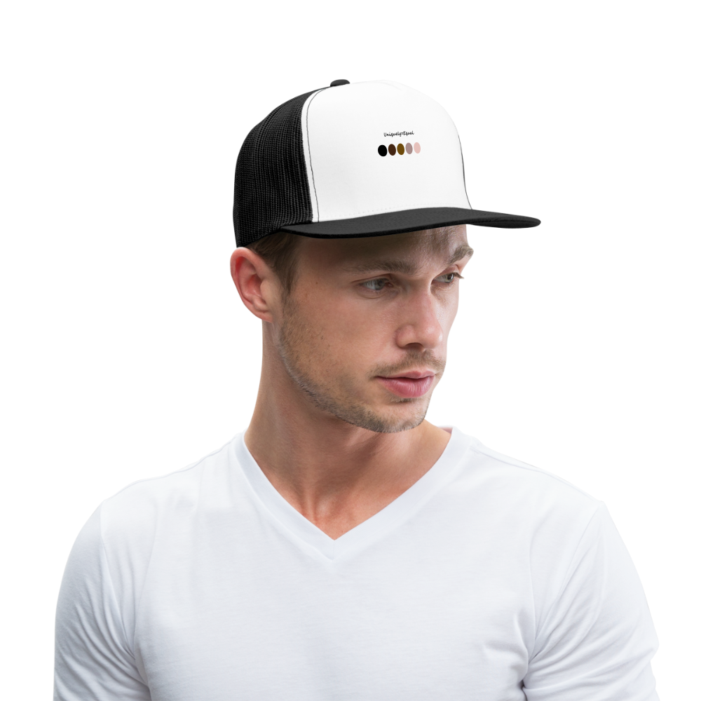 Uniquely Equal Hat - white/black