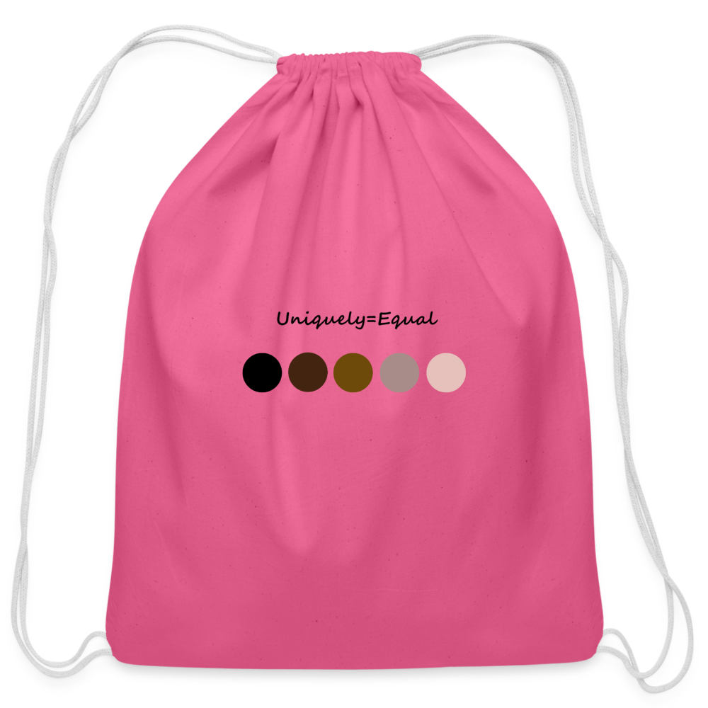 Cotton Drawstring Bag - pink
