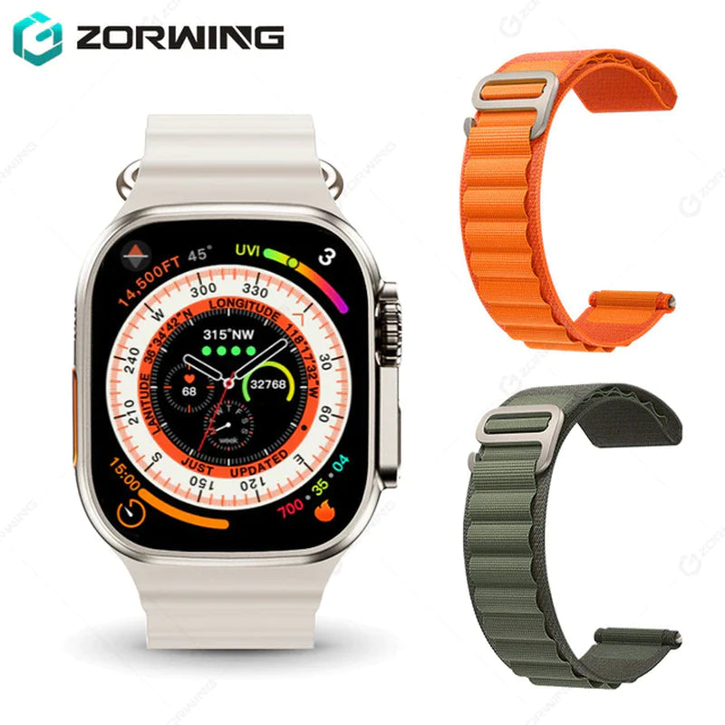 H11 Ultra Smart Watch Men 49Mm GPS NFC Smartwatch Titanium Alloy 173 Sport Mode Fitness Watch for Android IOS with Strap Lock
