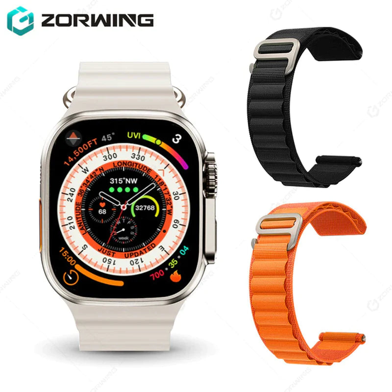 H11 Ultra Smart Watch Men 49Mm GPS NFC Smartwatch Titanium Alloy 173 Sport Mode Fitness Watch for Android IOS with Strap Lock